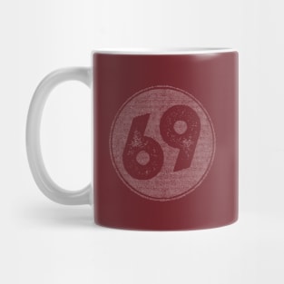 69 Retro Number Vintage Age Mug